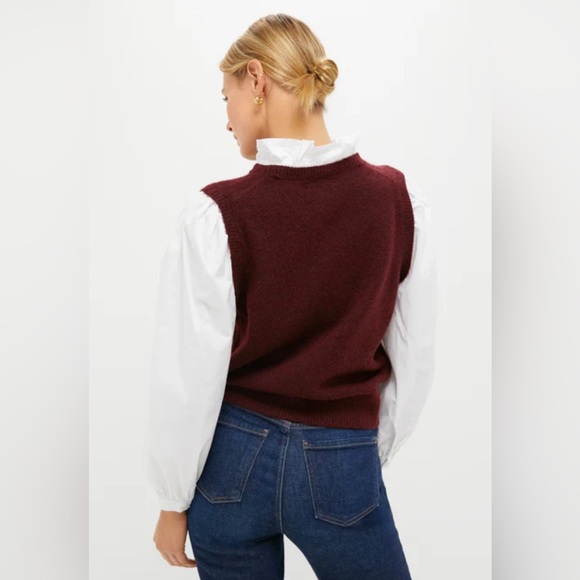 NWOT Tuckernuck Winetasting Ella Sweater Blouse - Picture 4 of 5